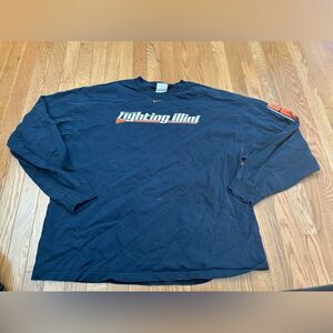 Vintage Nike Fighting Illini Long Sleeve Tshirt
